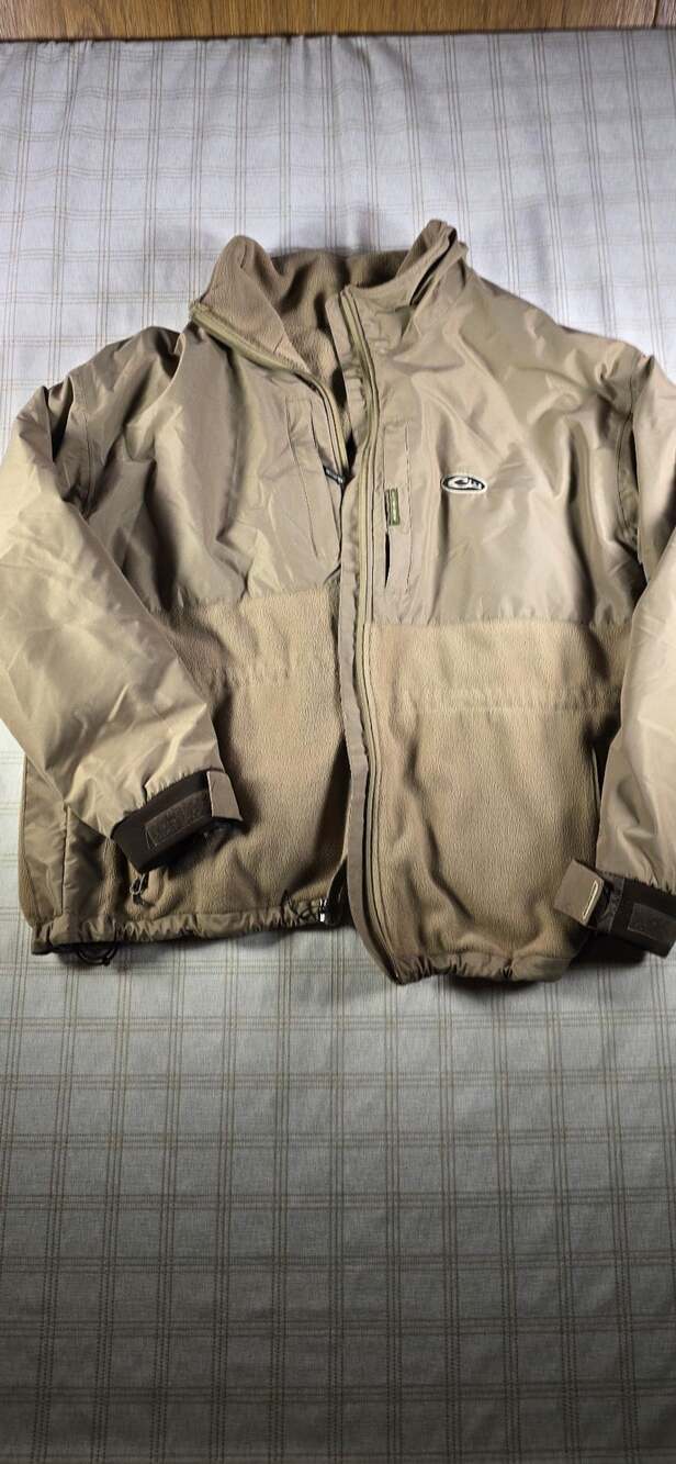 Drake Waterfowl Full Zip Jacket Tan